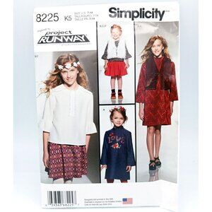 Simplicity Pattern 8225 Project Runway SZ US 7-14 Dress Tunic Skirt Vest Uncut